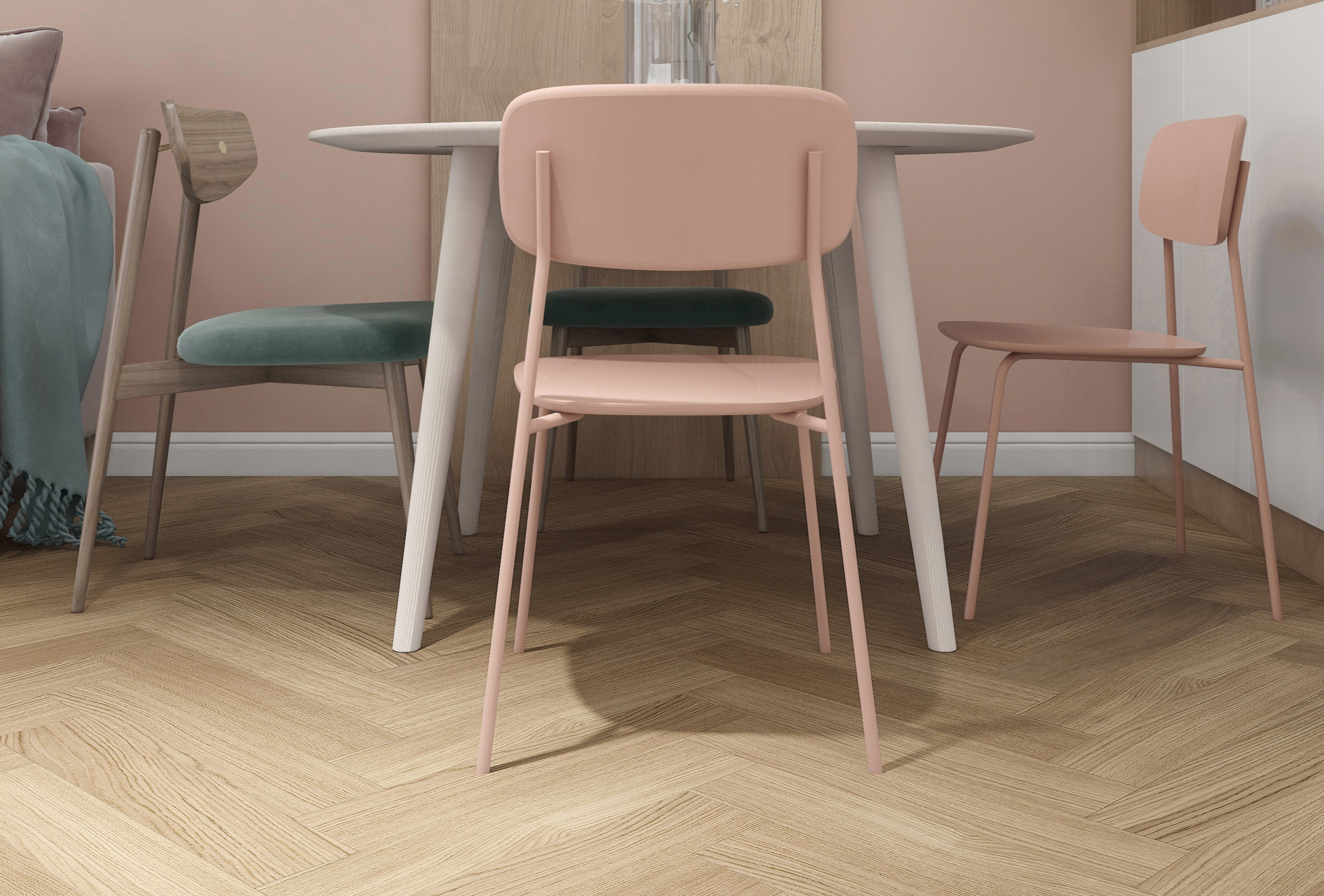 环保地板，让健康更贴近生活 欧洲橡木人字拼