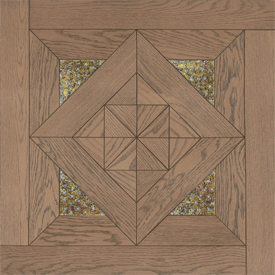 方形拼花,玫瑰金色橡木澳式方拼（4片玻璃）,进口地板